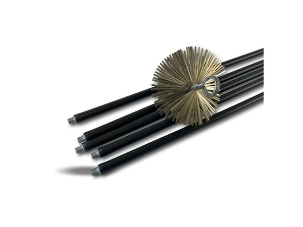 Kibros kit de ramonage hérisson acier, 5 cannes 7 m, conduit non gainé