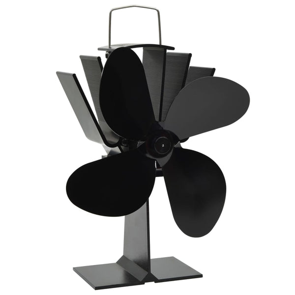 Ventilateur de poêle thermoélectrique 4 pales, sans électricité